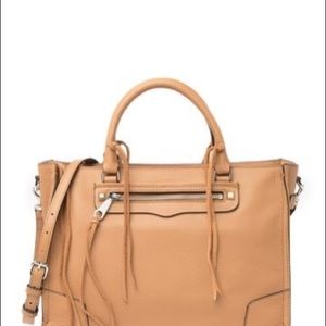Rebecca Minkoff Regan Leather Tote Bag- Desert Tan